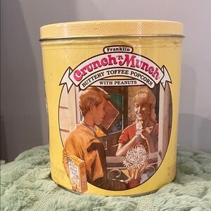 Franklin Crunch 'n Munch Popcorn Tin